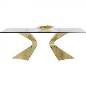 KARE Design Stůl Gloria 200×100 cm, zlatý