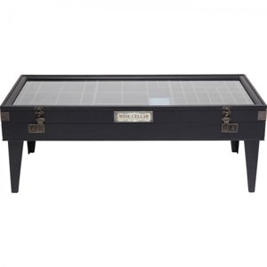 KARE Design Konferenční stolek Collector Black 122×55 cm