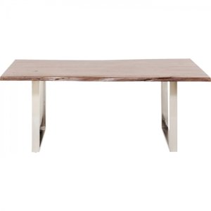 KARE Design Stůl Harmony Walnut 180×90 cm - chrom