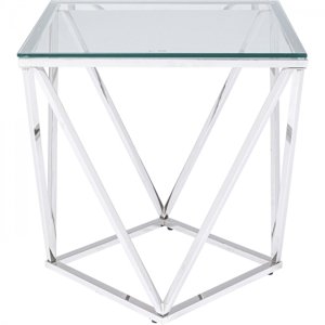 KARE Design Odkládací stolek Cristallo 50x50cm