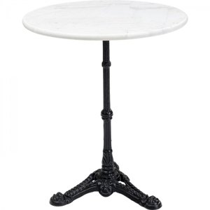 KARE Design Barový Stůl - kulatý, bílý, Ø60cm