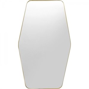 KARE Design Zrcadlo Shape Hexagon - mosazné 64x95cm