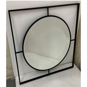 KARE Design Zrcadlo Stanford Frame - matně černé, 90cm