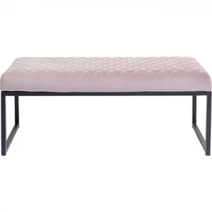 KARE Design Růžová čalouněná lavice Smart 90cm