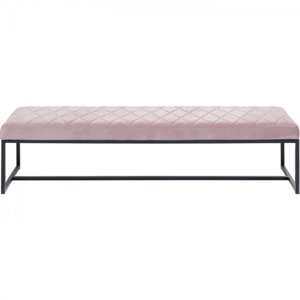 KARE Design Růžová čalouněná lavice Smart 150cm