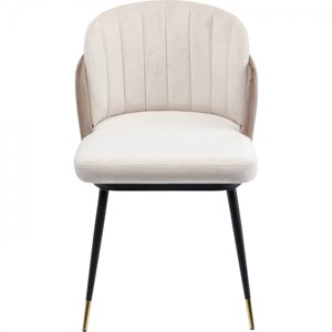 KARE Design Béžová čalouněná jídelní židle Hojas