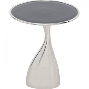 KARE Design Odkládací stolek Spacey - stříbrný Ø36cm