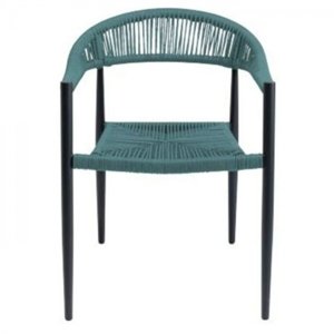 KARE Design Jídelní židle s područkami Cala Pi Petrol