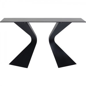 KARE Design Toaletní stolek Gloria - černý, keramický, 140x81cm