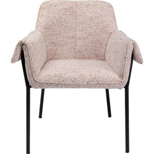 KARE Design Jídelní židle s područkami Bess Beige Flitter