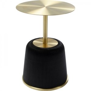 KARE Design Odkládací stolek Endless Vegas - černý, Ø40cm
