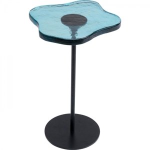 KARE Design Odkládací stolek Lava - modrý, Ø30cm
