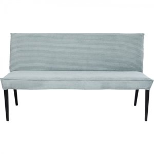 KARE Design Čalouněná lavice Ledro Cord - modrá, 165cm