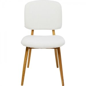 KARE Design Polstrovaná jídelní židle Garda White