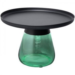 KARE Design Odkládací stolek Bottiglia zelený Ø 60cm