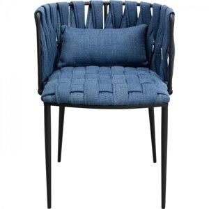 KARE Design Židle Saluti modrá
