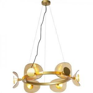 KARE Design LED Lustr Mariposa - zlatý, 6 světel