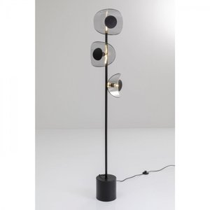 KARE Design Stojací lampa Mariposa - kouřově černá, 160cm