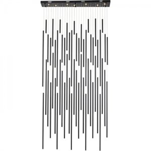 KARE Design LED lustr Living Vegas Deluxe - matně černý, 154cm