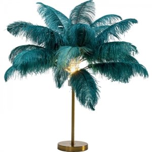 KARE Design Stolní lampa Feather Palm - zelená, 60cm