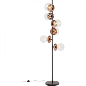 KARE Design Stojací lampa Double Bubble - měděný, 165cm