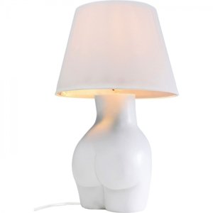 KARE Design Stolní lampa Donna bílá 48cm