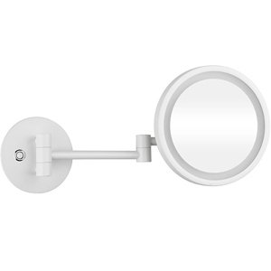 Bemeta Design WHITE: Kosmetické zrcátko s LED osvětlením, ø 200 mm - 112101144