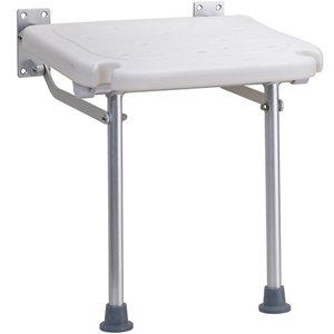 Bemeta Design HELP: Sklopné sprchové sedátko s nohou, hliník, plast bílý - 353125033