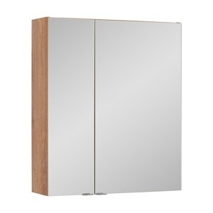 A-Interiéry Zrcadlová skříňka závěsná bez osvětlení Amanda C 60 ZS, dub country