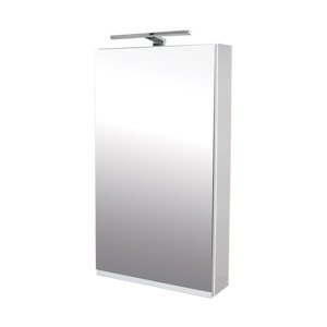 BPS-koupelny Zrcadlová skříňka závěsná Atica 50 ZS LED-CR s osvětlením Any LED 30 CR, chrom
