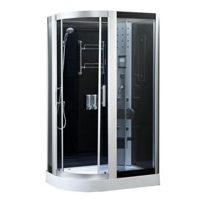 BPS-koupelny Hydromasážní box HYD-Michele 120 SA L, 120x85 levý se saunou