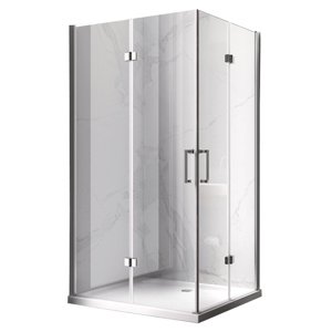BPS-koupelny Obdélníkový sprchový kout HYD-OK122 100x80 chrom/transparent