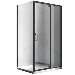 BPS-koupelny Obdélníkový sprchový kout HYD-OK06 120x100 černá/transparent