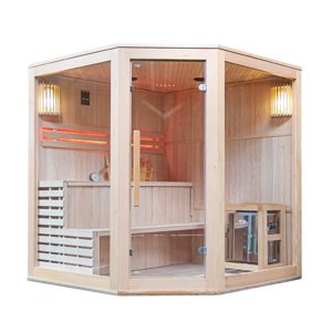 BPS-koupelny Finská sauna Relax HYD-3947 180x180, 5-6 osob