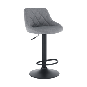 Kondela Barová židle, šedá/černá, TERKAN