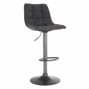 Kondela Barová židle, šedá / černá, LAHELA