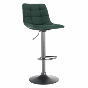 Kondela Barová židle, zelená / černá, LAHELA