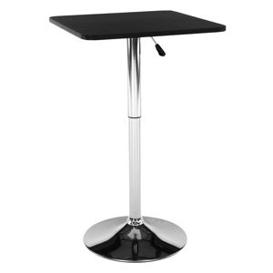 Kondela Barový stůl s nastavitelnou výškou, černá, 57x84-110 cm, FLORIAN