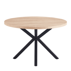 Kondela Jídelní stůl, dub sonoma / černá, průměr 120 cm, MEDOR