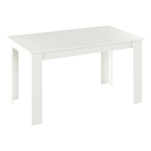 Kondela Jídelní stůl, bílá, 140x80 cm, GENERAL NEW