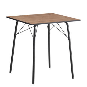 Kondela Jídelní stůl, dub artisan/černá, 70x70x75 cm, NALAK TYP 1