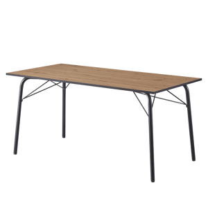 Kondela Jídelní stůl, dub artisan/černá, 160x80x75 cm, NALAK TYP 3