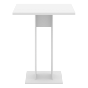 Kondela Jídelní stůl, bílá, 67,5x67,5 cm, EVERET