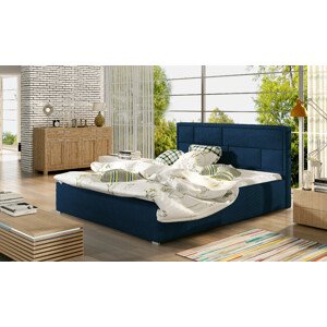 Eltap Čalouněná postel Latina s úložným prostorem Materiál potahu: Kronos 09 - tmavě modrá, Rozměr: 140x200