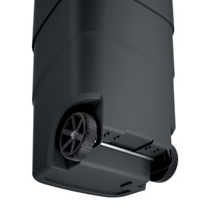 Prosperplast Zahradní popelnice s kolečky WHEELER antracit s recyklovaným černým víkem kód produktu: NBWB110-S411*, rozměry (cm): 54x49,6x85,2, objem (l): 110