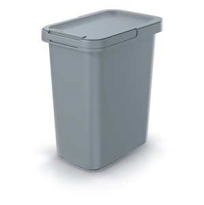 Prosperplast Odpadkový koš SYSTEMA 12 litrů Barva: Šedá, kód produktu: NKS12-429U, rozměry (cm): 29,5x19,5x35