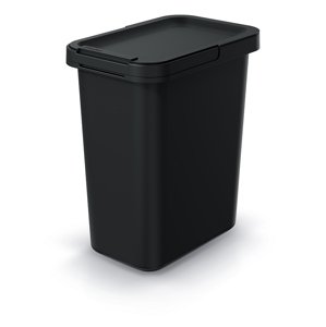 Prosperplast Odpadkový koš SYSTEMA 12 litrů Barva: Černá, kód produktu: NKS12-S411*, rozměry (cm): 29,5x19,5x35