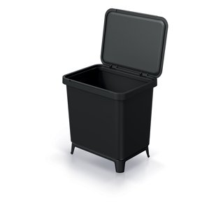 Prosperplast Odpadkový koš SYSTEMA 29 litrů Barva: Černá, kód produktu: NKS30-S411*, rozměry (cm): 39x29,5x41