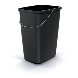 Prosperplast Odpadkový koš COMPACTA Q basic recyklovaný černý Barva: Černá, kód produktu: NSAB12U-S411*, objem (l): 12