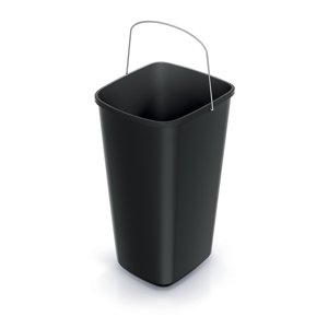 Prosperplast Odpadkový koš COMPACTA Q basic recyklovaný černý Barva: Černá, kód produktu: NSAB25U-S411*, objem (l): 25